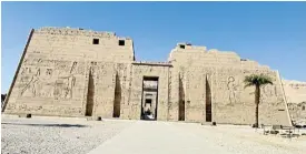  ?? /Pictures: Michael Fridjhon ?? Ancient complex: The Habu Temple near Luxor on the east bank of the Nile.