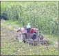  ?? HT ?? A farmer plows his fields in Sikroda village, Ghaziabad.