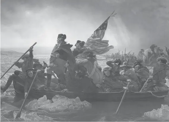  ?? METROPOLIT­AN MUSEUM OF ART ?? Emanuel Leutze’s painting Washington Crossing the Delaware has been described as “the very emblem of patriotism for Americans.”