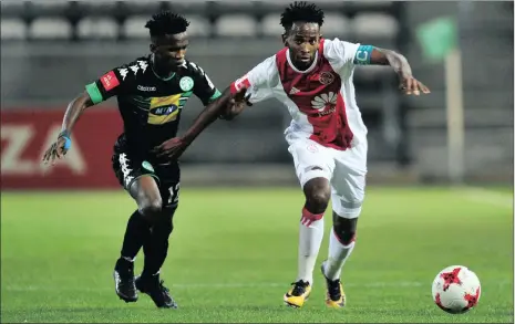  ?? Picture: RYAN WILKISKY, BACKPAGEPI­X ?? I AM AN URBAN WARRIOR: Ajax Cape Town captain Mosa Lebusa has led by example.