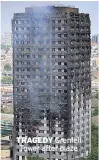  ??  ?? TRAGEDY Grenfell Tower after blaze