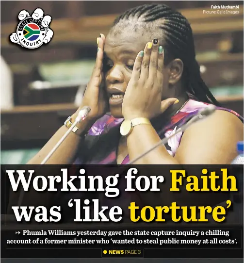  ?? Picture: Gallo Images ?? Faith Muthambi