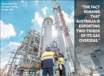  ?? Image: AGL ?? newcastle Gas Storage Facility.