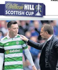  ??  ?? BHOY WONDER Rodgers hails McGregor after the game