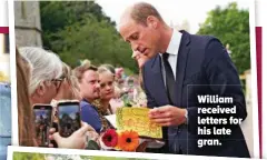  ?? ?? William received letters for his late gran.