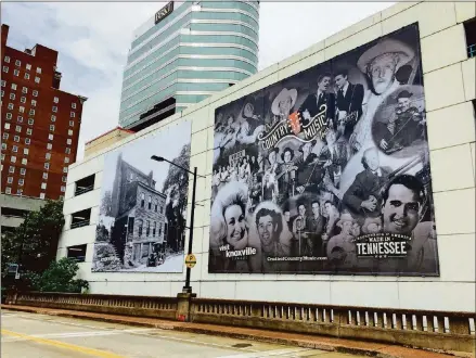  ?? CONTRIBUTE­D BY VISIT KNOXVILLE ?? A mural along downtown Knoxville’s Cradle of Country Music walking tour.