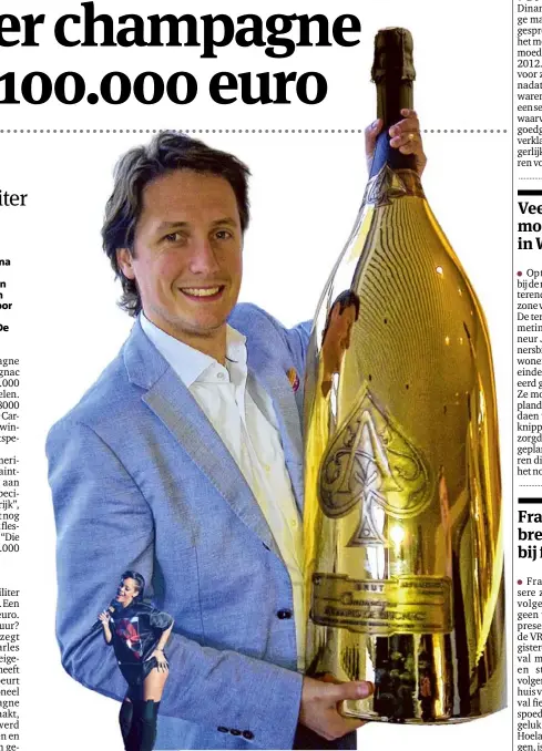 Resistent Het beste Afzonderlijk 30 liter champagne voor 100.000 euro - PressReader