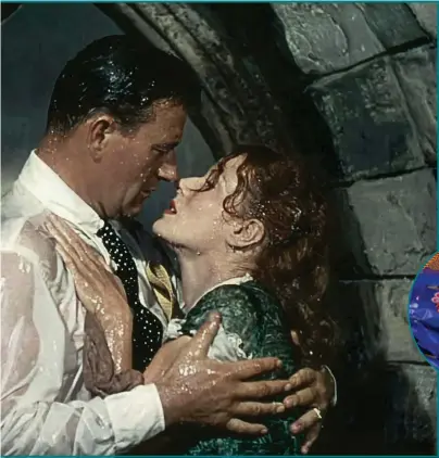  ??  ?? Despite sharing sparkling on-screen chemistry, John Wayne and Maureen O’Hara’s political outlooks were worlds apart