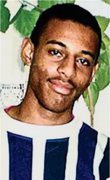  ??  ?? Stephen Lawrence: He was killed by white thugs