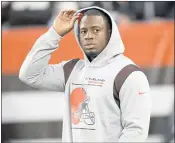  ?? DAVID RICHARD — THE ASSOCIATED PRESS ?? Cleveland Browns running back Nick Chubb has returned from the COVID-19 list and is expected to play Sunday.