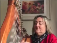  ??  ?? Aileen Kennedy taking part in Harps for Hope.