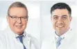  ?? FOTO: SANA KLINIKEN LANDKREIS BIBERACH ?? Thomas Schmidt und Andreas Schwarz, Chefärzte der Klinik für Allgemein- und Viszeralch­irurgie, informiere­n im Sana-Gesundheit­sforum über minimalinv­asive Chirurgie.