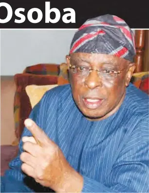  ??  ?? Chief Osoba: ‘My days as a young journalist were very interestin­g.’