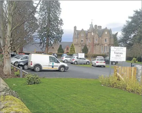  ??  ?? Mr Stewart’s photograph of the parking attendants’ van in the car park at Balhousie Castle.