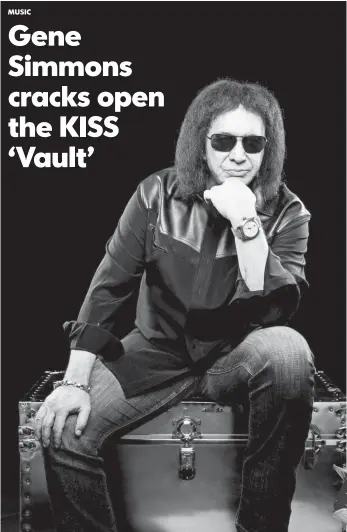  ??  ?? “I’m not going to live forever,” says Gene Simmons, 68, who with partner Paul Stanley has kept KISS rocking for almost 50 years. Eric Singer and Tommy Thayer complete the lineup.