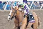 ?? GREGORY BULL/AP ?? Good Magic, with Jose Ortiz up, has trainer Chad Brown thinking this might be the year he breaks through with a victory in the Kentucky Derby.