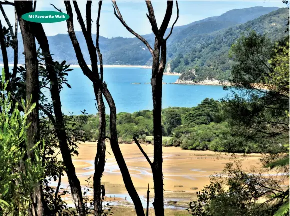  ?? ?? Above: Looking over Anapai Bay. Below left: Views over Torrent Bay.