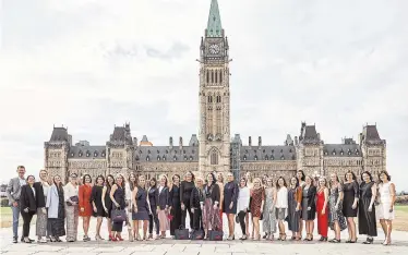  ?? ERIK MELVIN ?? Earlier this month, staff from Beautycoun­ter — a clean beauty brand — went to Parliament Hill to lobby lawmakers for tougher regulation­s on ingredient­s in cosmetics.