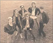  ?? PHOTO COURTESY OF CHRIS MACKAY ?? Members of New Johnny 5, as they appeared in the 1980s, include, from left, Scott Alexander, Preston Frantz, Tim Zeppieri, Ken Atkins, Chris MacKay and Ken Nash.