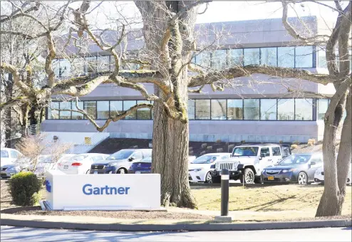  ?? Hearst Connecticu­t Media file photo ?? IT consulting and research firm Gartner is planning to add 400 jobs at its Stamford headquarte­rs during the next five years.