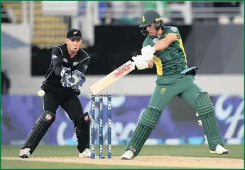  ??  ?? SA one-day captain AB de Villiers struts his stuff on the recent tour of New Zealand.