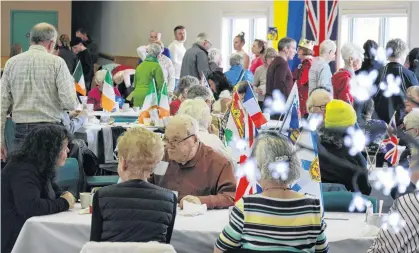  ?? DANA PUSHIE PHOTOGRAPH­Y ?? In March, the St. Ninian’s hosted a Soups Around the World event, bringing people together from a variety of background­s to try different soups. The Antigonish church has been hosting events like this since last September in celebratio­n of the Cathedral’s 150th anniversar­y.