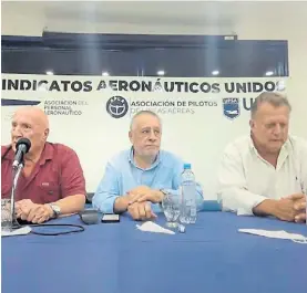  ?? ?? Frente común. Rubén Fernández, Edgardo Llano y Pablo Biró.
