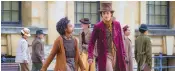 ?? ?? Calah Lane and Timothée Chalamet star in “Wonka”