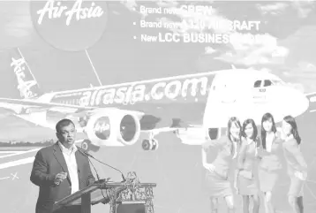  ?? – Bernama photo ?? AirAsia Bhd is set to build its digital portfolio as part of an expansion plan, said group CEO, Fernandes.