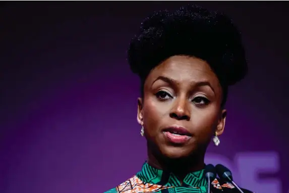  ??  ?? Writer Chimamanda Ngozi Adichie is 43 today (Getty)