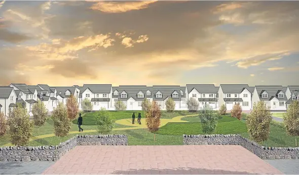  ??  ?? Kirkwood has released a new image of the proposed housing developmen­t in Broughty Ferry.