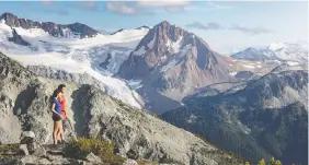  ??  ?? Whistler Blackcomb plans to reopen on June 29 for hiking and mountain biking.