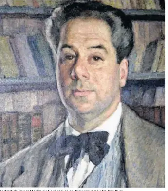  ??  ?? Portrait de Roger Martin du Gard réalisé en 1928 par le peintre Van Ryss.