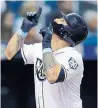  ?? CHRIS O'MEARA/ASSOCIATED PRESS ?? Tampa Bay catcher Wilson Ramos hit a two-run homer in the third inning.