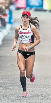  ?? ANDREW VAUGHAN/THE CANADIAN PRESS FILE PHOTO ?? Canada’s Lanni Marchant endured years of “pretty immense hip pain” as she competed in marathons around the world.