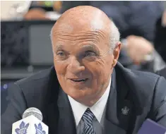  ?? DAVE SANDFORD, NHLI, VIA GETTY IMAGES ?? Maple Leafs GM Lou Lamoriello says the NHL wants to be proactive in considerin­g changes to the game.