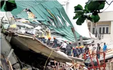  ??  ?? File picture of the collapsed Wellawatte building