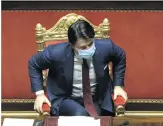  ?? [ Imago ] ?? Der Stuhl von Italiens Ministerpr­äsidenten, Giuseppe Conte, wackelte.