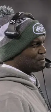  ??  ?? In this Dec. 17 file photo, New York Jets head coach Todd Bowles watches from the sidelines during an NFL football game against the Miami Dolphins in East Rutherford, N.J. AP PHOTO