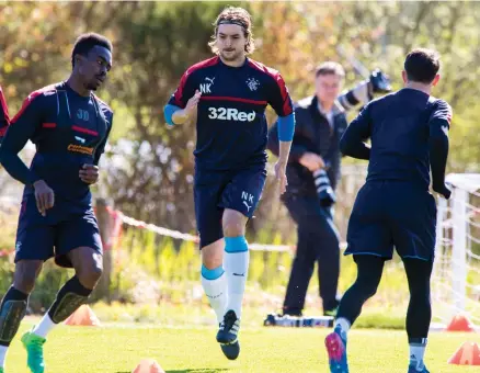  ?? Photograph: SNS ?? Niko Kranjcar is back in training after seven months out injured for Rangers