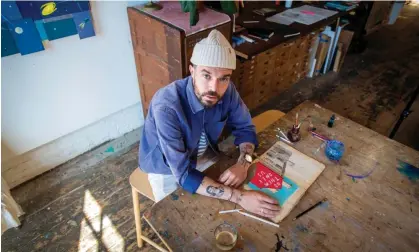  ?? Photograph: Ali Smith/The Observer ?? ‘Perspectiv­e can come from time or distance’: Oliver Jeffers in his studio in Brooklyn, New York.