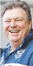  ??  ?? PANTS, PRIDE AND PASSION: Neil Balme poses for an April Fool’s gag while coaching SANFL team Norwood in the late 1980s (far left); in full voice while having a bad day in the box as Melbourne coach (main); and having a laugh at a Geelong FC family day...