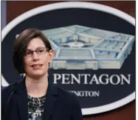  ?? (AP/Susan Walsh) ?? Stephanie Miller, director of military accession policy, said Wednesday at the Pentagon that the number of service members who self-identify as transgende­r could range from 1,000 to 8,000, including those who might not seek treatment.