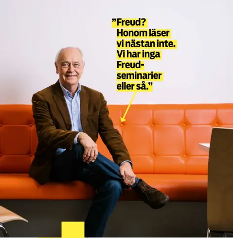  ??  ?? HEINRICH DESERNO.
Han är professor vid Inter‍national psychoanal­ytical university. Han vill ge ett modernare alternativ till de utbildning­ar som stadens psykoanaly­tiska
sällskap erbjuder.