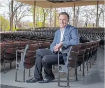  ?? BRIAN CASSELLA/CHICAGO TRIBUNE ?? “The park is aching for people,” says Ravinia Festival’s new president and CEO Jeffrey P. Haydon.