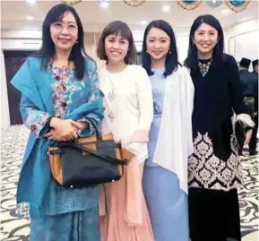  ??  ?? ... (from left) Teresa Kok, Teo Nie Ching, Hannah Yeoh and Yeo Bee Yin posing after they were sworn in at Istana Negara yesterday. Kok and Yeo were appointed members of the Cabinet while Yeoh and Teo were made deputy ministers. This photo was posted on Kok’s Facebook page.