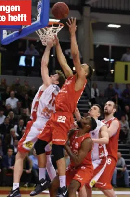  ?? FOTO SERGE MINTEN ?? De Limburgers zakken na het verlies tegen de Giants naar de zesde plek.