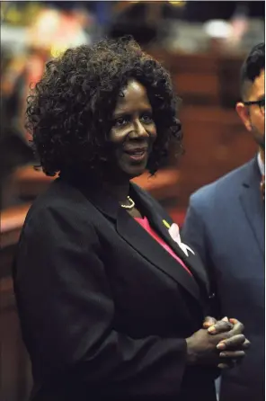  ?? Hearst Connecticu­t Media file photo ?? Rep. Patricia Billie Miller, D-Stamford, during the state Legislatur­e's first session of the year inside the House chamber of the State Capitol in Hartford on Feb. 7, 2018.