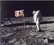  ?? NEIL A. ARMSTRONG / NASA 1969 ?? Edwin E. “Buzz” Aldrin Jr., 88, shown on the moon in 1969, did not attend an event celebratin­g the 50th anniversar­y of the Apollo 11 mission.