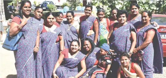  ?? Photo: Waisea Nasokia ?? Members of the Uluisila Nari Shabha at the Korovuto College in Nadi on June 30, 2017.